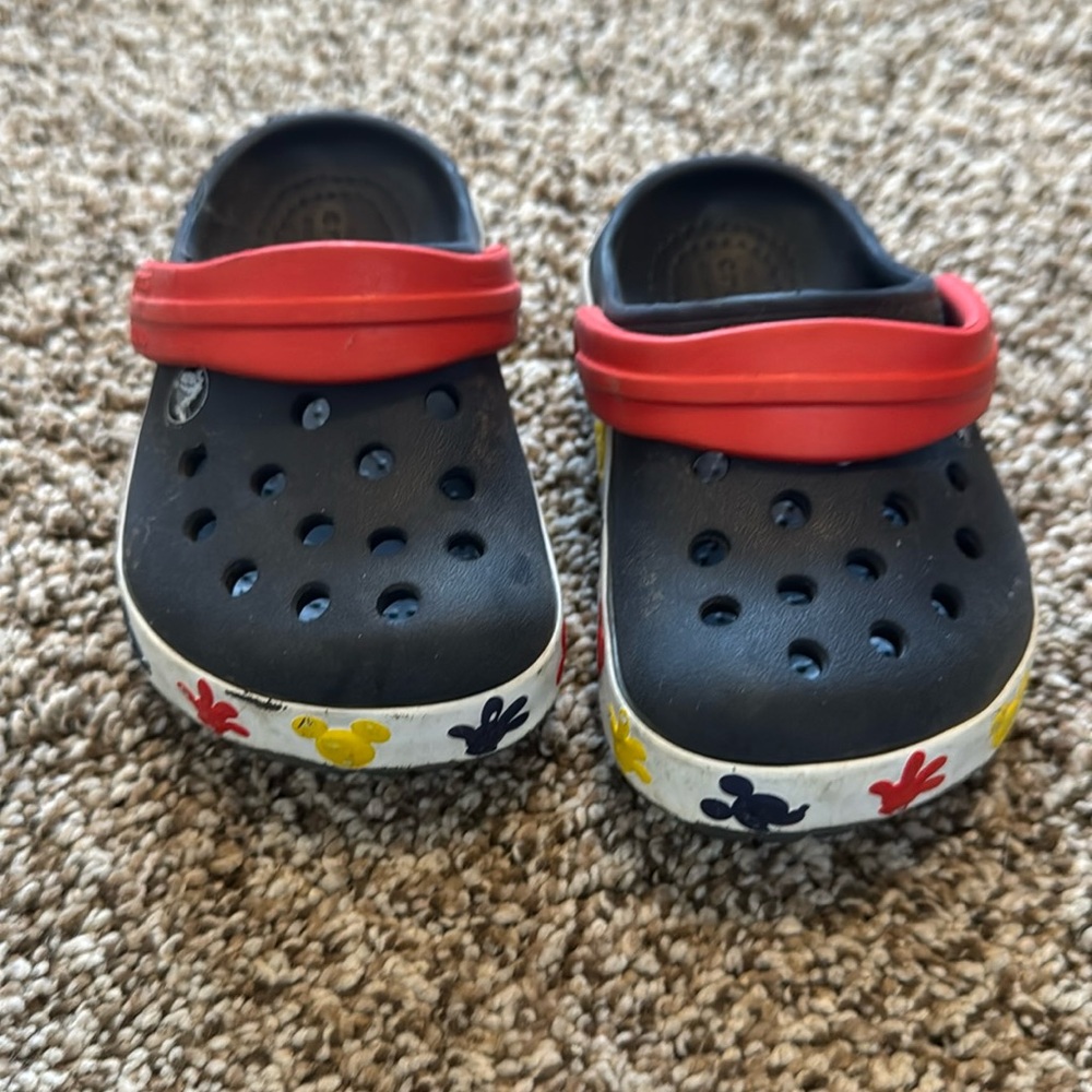 CROCS Kids Sandals - Red and Black